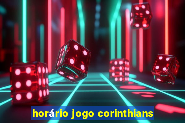 horário jogo corinthians