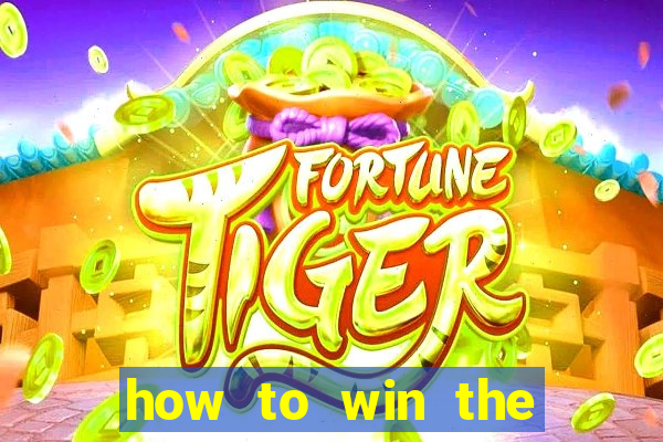 how to win the slot machine