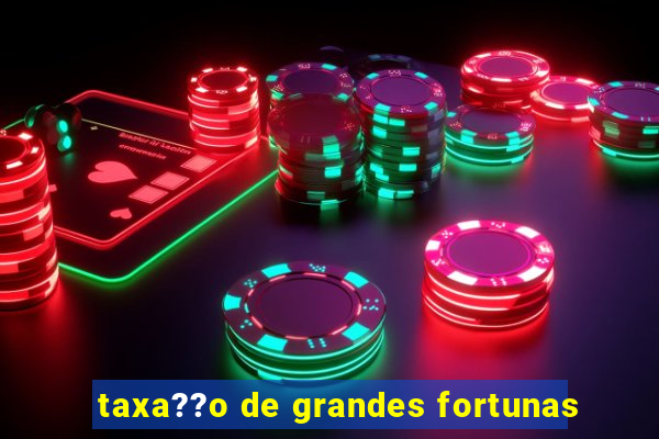 taxa??o de grandes fortunas