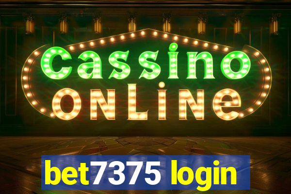 bet7375 login