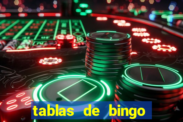 tablas de bingo para imprimir en excel