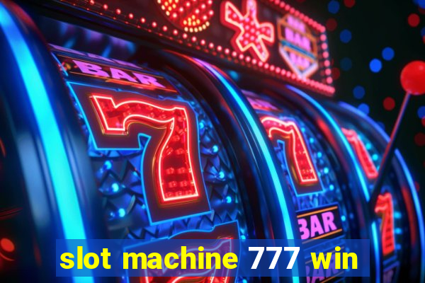 slot machine 777 win