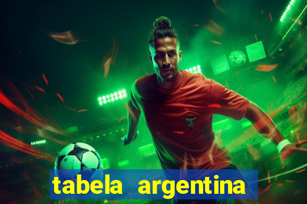 tabela argentina torneo betano