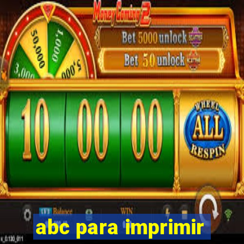 abc para imprimir