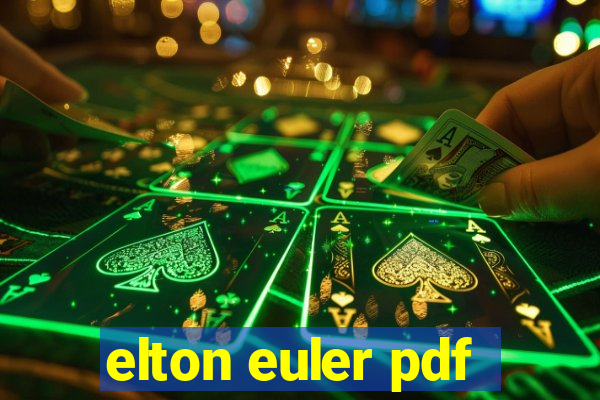 elton euler pdf