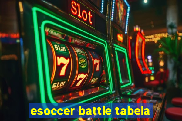 esoccer battle tabela