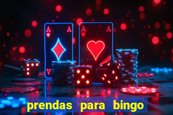 prendas para bingo de natal