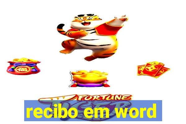 recibo em word