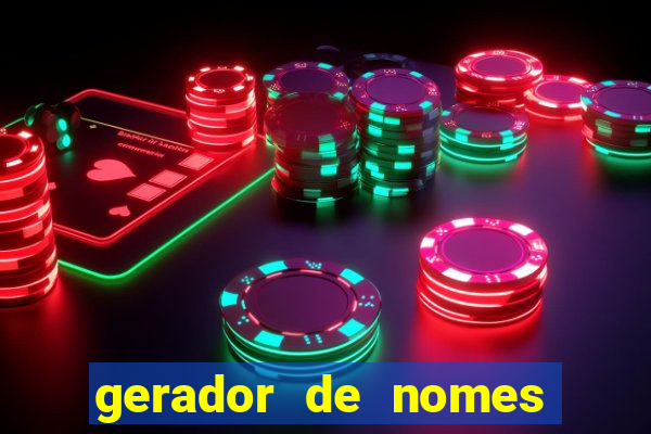 gerador de nomes para jogos