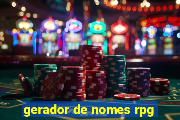 gerador de nomes rpg