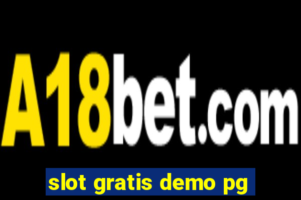 slot gratis demo pg