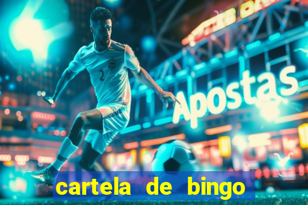 cartela de bingo vazia para imprimir