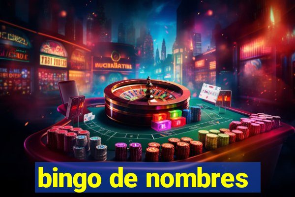 bingo de nombres