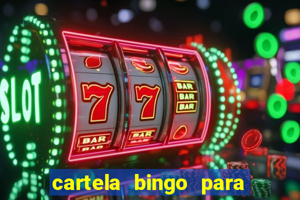 cartela bingo para cha de cozinha imprimir gratis