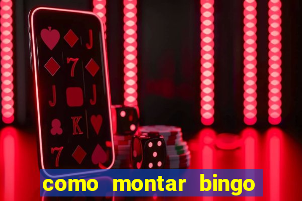 como montar bingo brinquedos toia