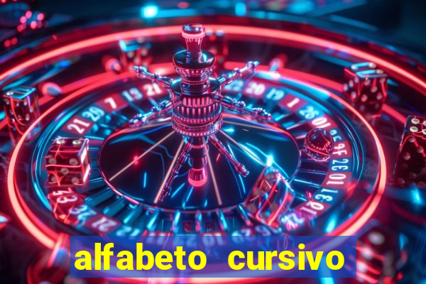 alfabeto cursivo para treinar caligrafia