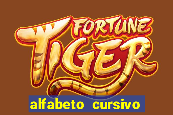 alfabeto cursivo para treinar caligrafia
