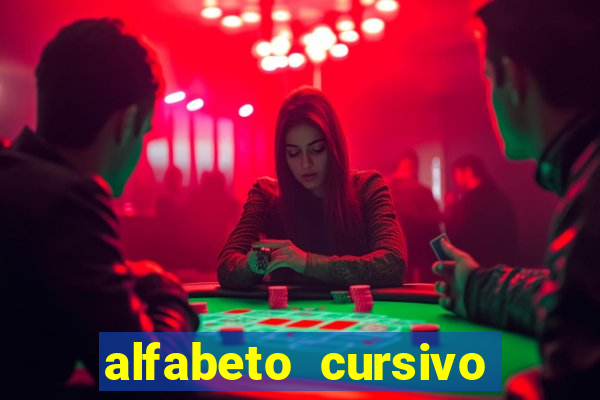 alfabeto cursivo para treinar caligrafia