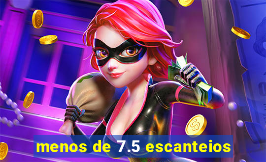 menos de 7.5 escanteios