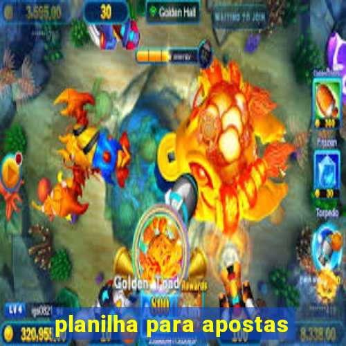 planilha para apostas
