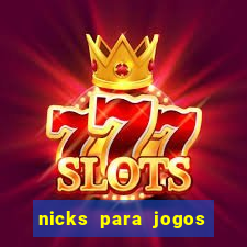 nicks para jogos de tiro