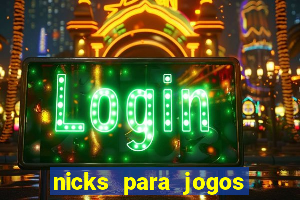 nicks para jogos de tiro