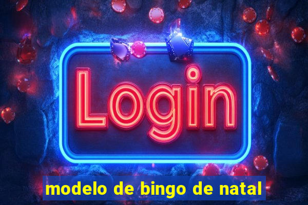 modelo de bingo de natal