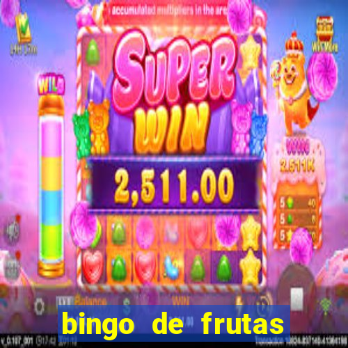 bingo de frutas para imprimir pdf