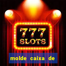 molde caixa de baralho png