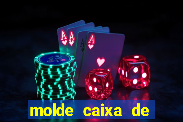 molde caixa de baralho png