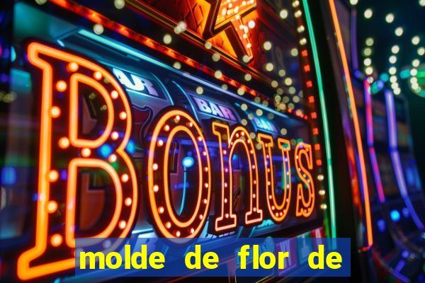 molde de flor de eva grande para imprimir