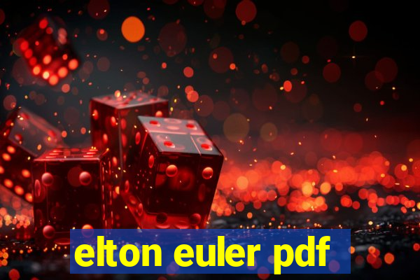 elton euler pdf