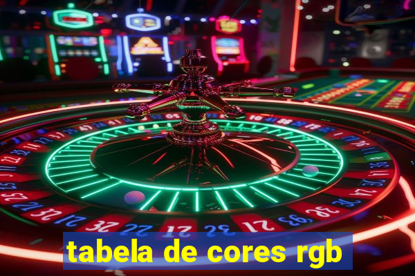 tabela de cores rgb
