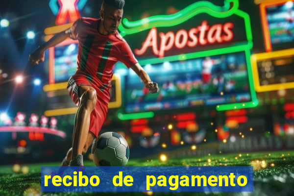recibo de pagamento modelo word