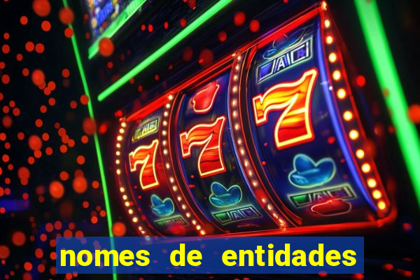 nomes de entidades do mal