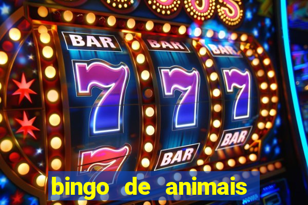 bingo de animais para educa??o infantil