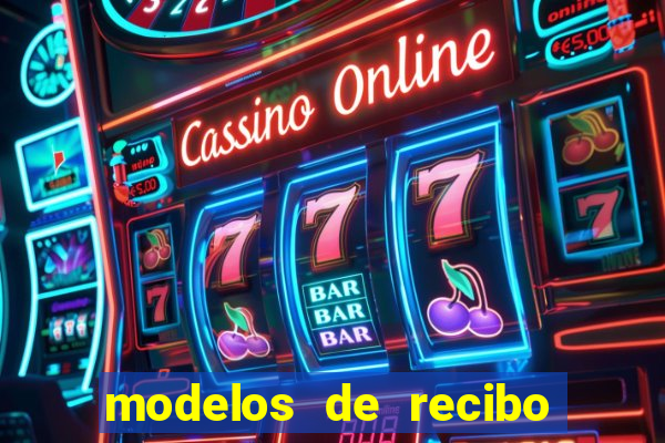 modelos de recibo de pagamento word