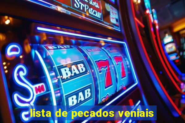 lista de pecados veniais