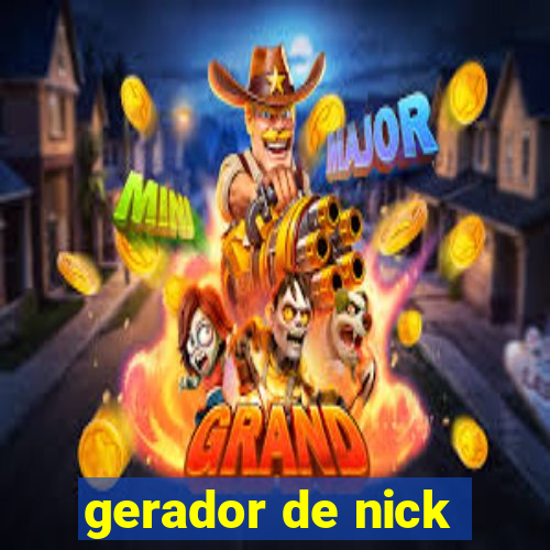 gerador de nick