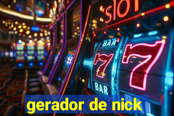 gerador de nick