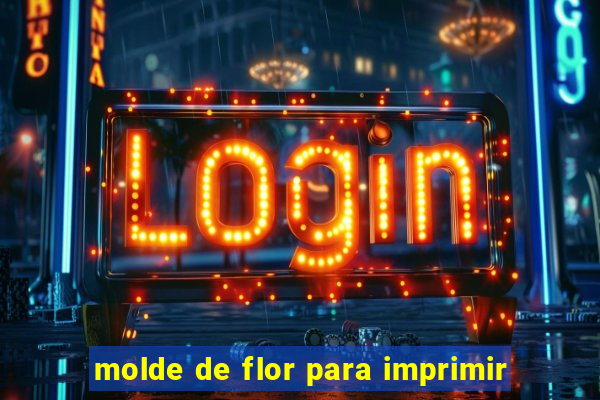 molde de flor para imprimir