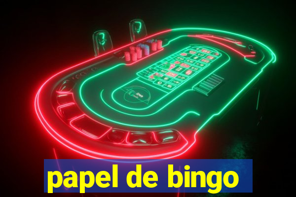 papel de bingo