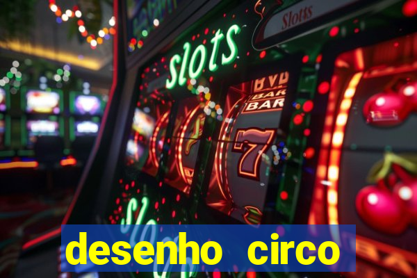 desenho circo digital para colorir