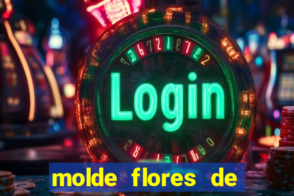 molde flores de papel para imprimir