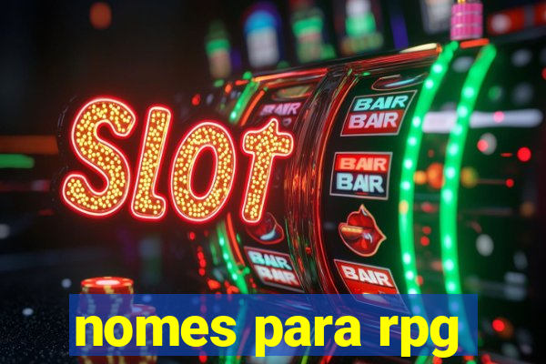 nomes para rpg