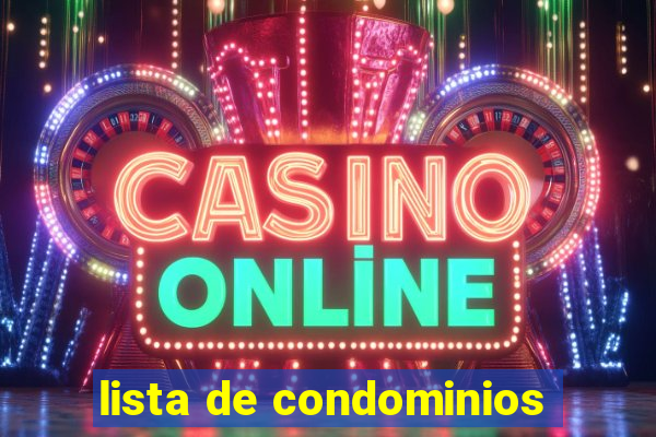 lista de condominios