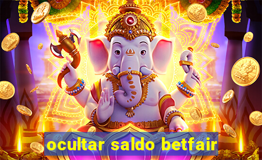 ocultar saldo betfair