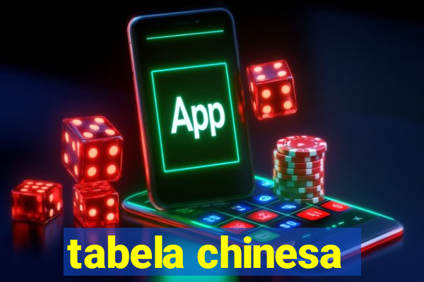 tabela chinesa