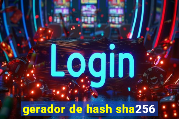 gerador de hash sha256