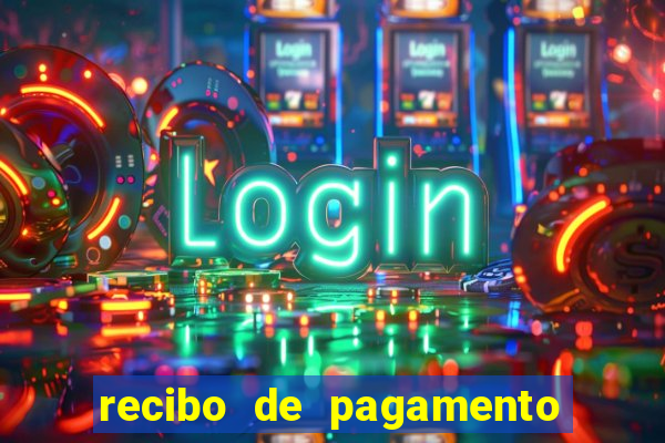 recibo de pagamento em word